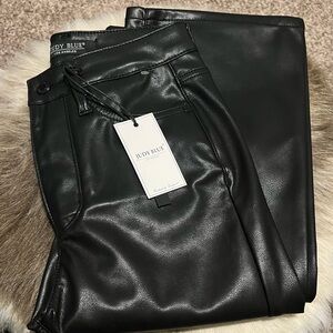 Judy Blue Dark Faux Leather Trousers